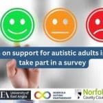 Research on support for autistic adults in Norfolk: take part in a survey